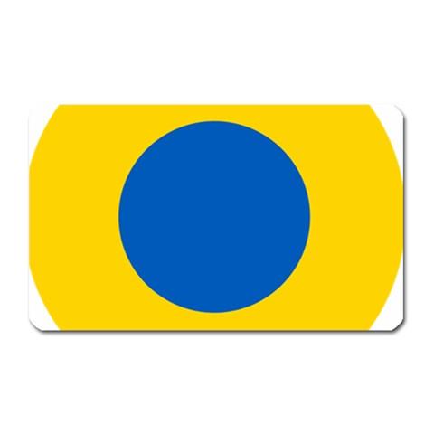Roundel of Ukrainian Air Force Magnet (Rectangular) from ArtsNow.com Front