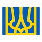 Coat of Arms of Ukraine Double Sided Flano Blanket (Mini) 