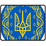 Coat of Arms of Ukraine, 1918-1920 Fleece Blanket (Medium) 