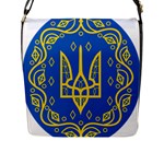 Coat of Arms of Ukraine, 1918-1920 Flap Closure Messenger Bag (L)