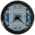 Abstract pattern geometric backgrounds   Wall Clock (Black)