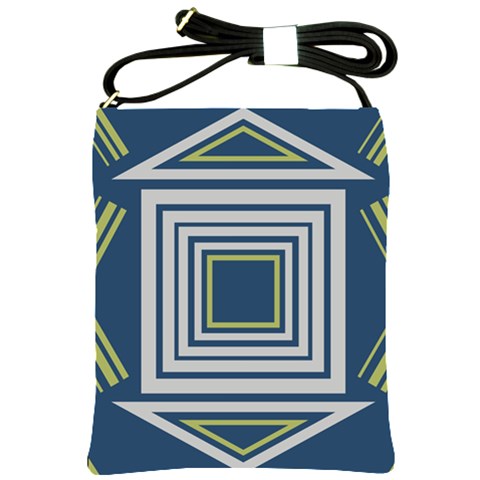 Abstract pattern geometric backgrounds   Shoulder Sling Bag from ArtsNow.com Front