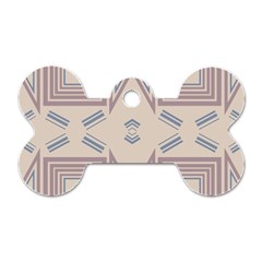 Abstract pattern geometric backgrounds   Dog Tag Bone (Two Sides) from ArtsNow.com Front