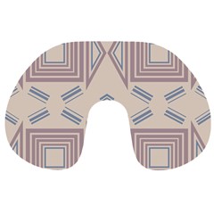 Abstract pattern geometric backgrounds   Travel Neck Pillow from ArtsNow.com Back