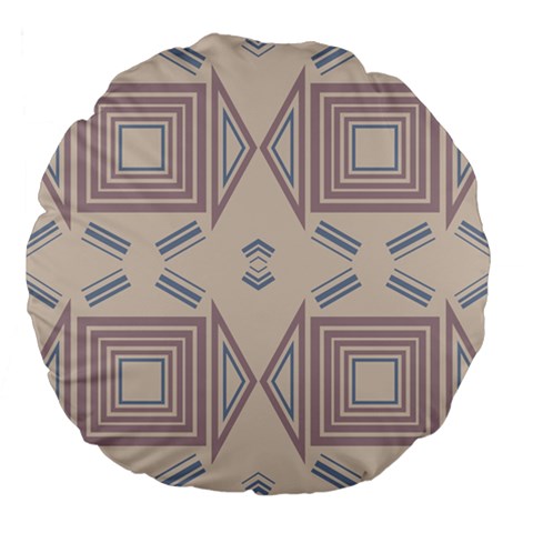 Abstract pattern geometric backgrounds   Large 18  Premium Flano Round Cushions from ArtsNow.com Front