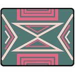 Abstract pattern geometric backgrounds   Double Sided Fleece Blanket (Medium) 