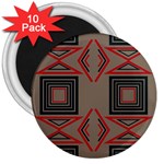 Abstract pattern geometric backgrounds   3  Magnets (10 pack) 