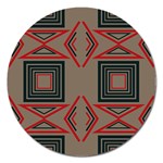 Abstract pattern geometric backgrounds   Magnet 5  (Round)