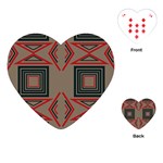 Abstract pattern geometric backgrounds   Playing Cards Single Design (Heart)