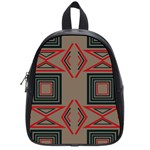 Abstract pattern geometric backgrounds   School Bag (Small)