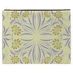 Folk flowers print Floral pattern Ethnic art Cosmetic Bag (XXXL) from ArtsNow.com Front