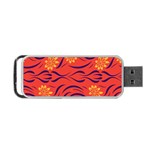 Folk flowers print Floral pattern Ethnic art Portable USB Flash (One Side)