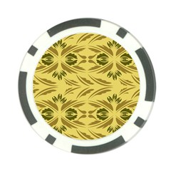 Folk flowers print Floral pattern Ethnic art Poker Chip Card Guard (10 pack) from ArtsNow.com Back