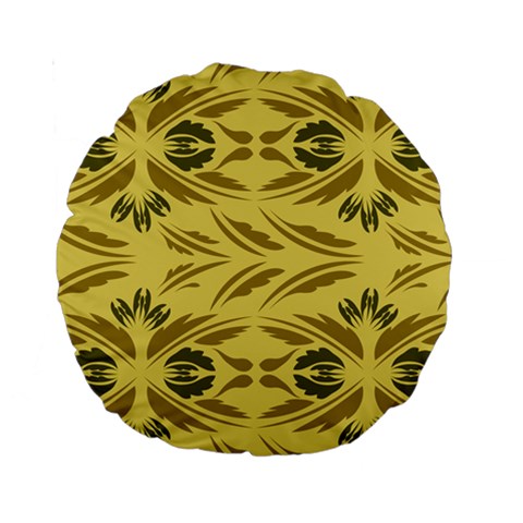 Folk flowers print Floral pattern Ethnic art Standard 15  Premium Round Cushions from ArtsNow.com Front