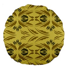 Folk flowers print Floral pattern Ethnic art Large 18  Premium Round Cushions from ArtsNow.com Front