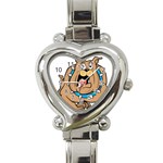 Bulldog-cartoon-illustration-11650862 Heart Italian Charm Watch