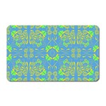 Floral folk damask pattern Fantasy flowers  Magnet (Rectangular)