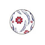 Folk flowers print Floral pattern Ethnic art Hat Clip Ball Marker (4 pack)