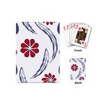 Folk flowers print Floral pattern Ethnic art Playing Cards Single Design (Mini)