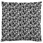 Black And White Qr Motif Pattern Standard Flano Cushion Case (Two Sides)
