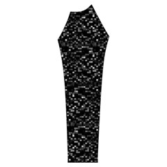 Pixel Grid Dark Black And White Pattern Women s Long Sleeve Raglan Tee from ArtsNow.com Sleeve Left