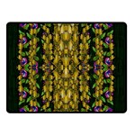 Fanciful Fantasy Flower Forest Double Sided Fleece Blanket (Small) 