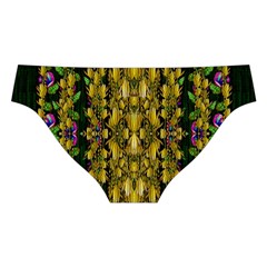 Fanciful Fantasy Flower Forest Cross Back Hipster Bikini Set from ArtsNow.com Back Under