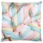 Rainbow-cake-layers Marshmallow-candy-texture Large Cushion Case (Two Sides)