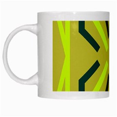 Abstract pattern geometric backgrounds   White Mug from ArtsNow.com Left