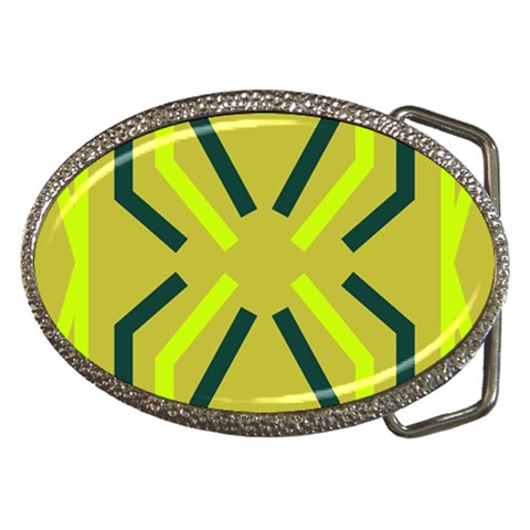 Abstract pattern geometric backgrounds   Belt Buckles from ArtsNow.com Front