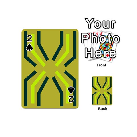 Abstract pattern geometric backgrounds   Playing Cards 54 Designs (Mini) from ArtsNow.com Front - Spade2