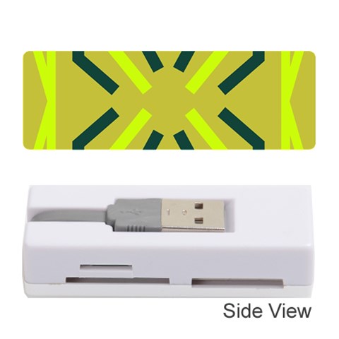 Abstract pattern geometric backgrounds   Memory Card Reader (Stick) from ArtsNow.com Front