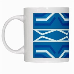 Abstract pattern geometric backgrounds   White Mug from ArtsNow.com Left