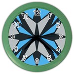 Abstract pattern geometric backgrounds   Color Wall Clock