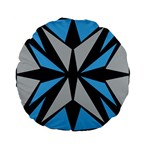 Abstract pattern geometric backgrounds   Standard 15  Premium Flano Round Cushions