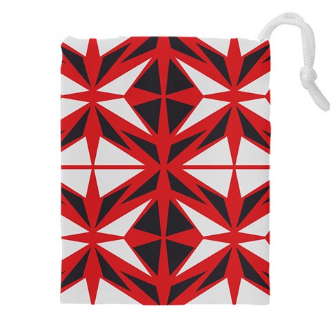 Abstract pattern geometric backgrounds   Drawstring Pouch (4XL) from ArtsNow.com Front