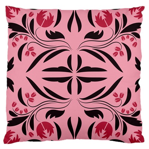 Floral folk damask pattern  Large Cushion Case (One Side) from ArtsNow.com Front