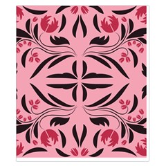 Floral folk damask pattern  Duvet Cover Double Side (California King Size) from ArtsNow.com Back