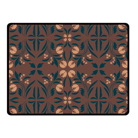 Floral folk damask pattern  Double Sided Fleece Blanket (Small)  from ArtsNow.com 45 x34  Blanket Front