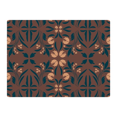 Floral folk damask pattern  Double Sided Flano Blanket (Mini)  from ArtsNow.com 35 x27  Blanket Front