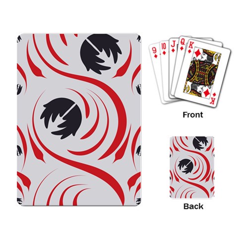 Folk flowers print Floral pattern Ethnic art Playing Cards Single Design (Rectangle) from ArtsNow.com Back
