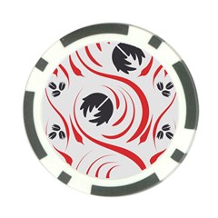 Folk flowers print Floral pattern Ethnic art Poker Chip Card Guard (10 pack) from ArtsNow.com Front