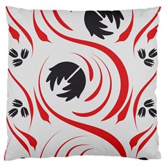 Folk flowers print Floral pattern Ethnic art Large Cushion Case (Two Sides) from ArtsNow.com Front