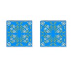 Floral folk damask pattern  Cufflinks (Square)
