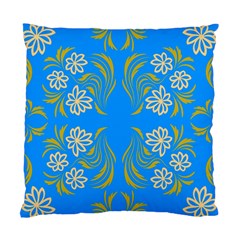 Floral folk damask pattern  Standard Cushion Case (Two Sides) from ArtsNow.com Front