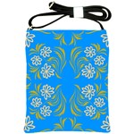 Floral folk damask pattern  Shoulder Sling Bag