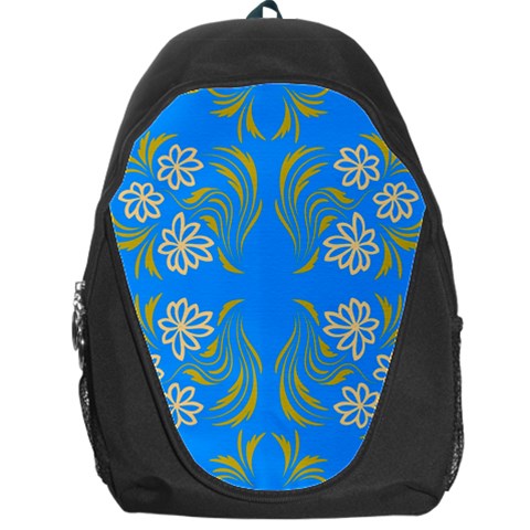 Floral folk damask pattern  Backpack Bag from ArtsNow.com Front