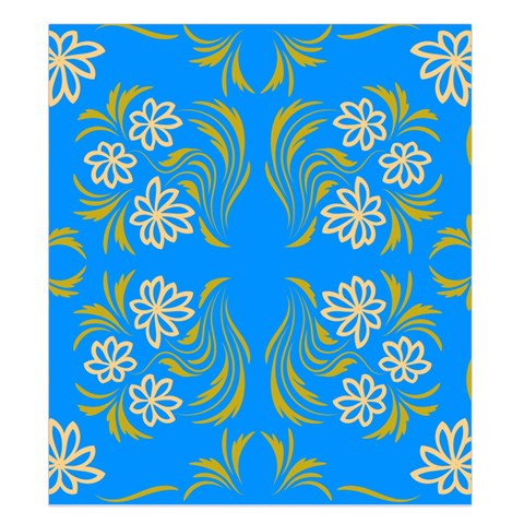 Floral folk damask pattern  Duvet Cover (King Size) from ArtsNow.com Duvet Quilt
