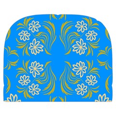 Floral folk damask pattern  Make Up Case (Large) from ArtsNow.com Back