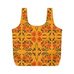 Floral folk damask pattern  Full Print Recycle Bag (M)